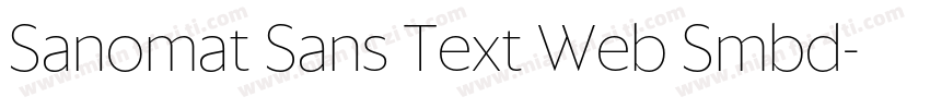 Sanomat Sans Text Web Smbd字体转换